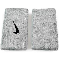 Frotka na rękę szeroka Nike Swoosh Doublewide szara 2szt NN05078
