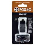 Gwizdek Fox 40 Classic Safety czarny + sznurek 9903-0008