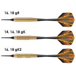 Harrows rzutki Softip Club Brass 16g