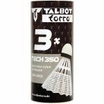 Lotki do badmintona Talbot Torro Tech 350 3 szt. średnie białe 479112