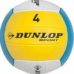 Piłka siatkowa Dunlop Sport Volleyball S4 biało niebiesko żółta 305602