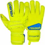Rękawice bramkarskie Reusch Fit Control S1 żółto-niebieskie 3970235 583